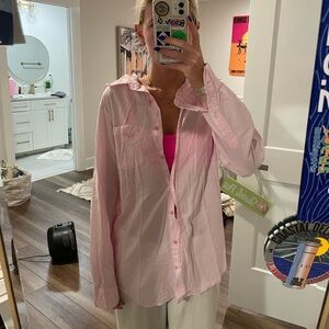 PINK Victoria’s Secret stripe button down